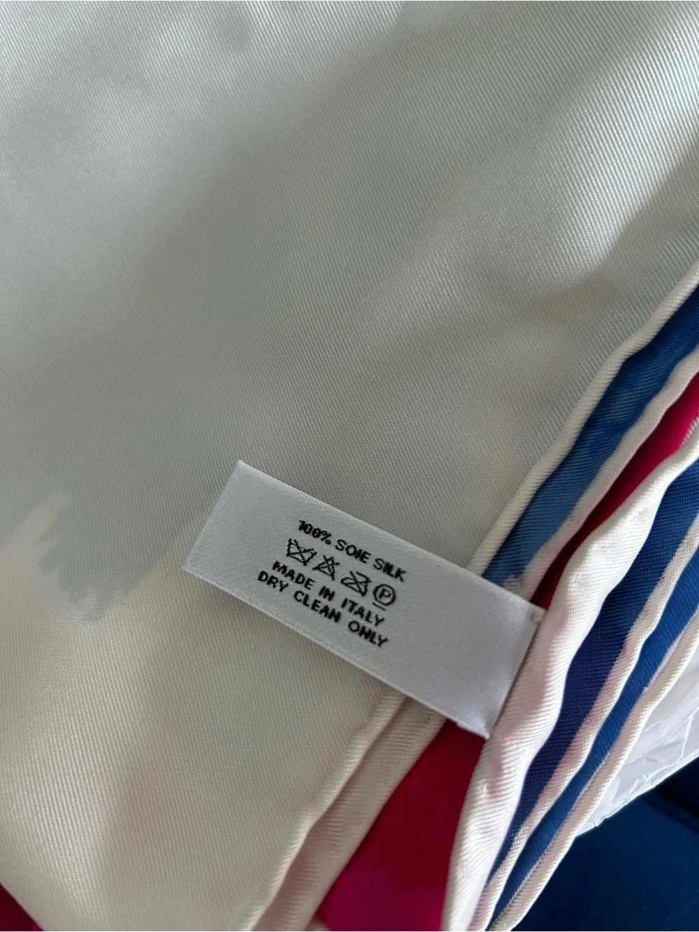 Rare Christian Dior American & French Flag Scarf